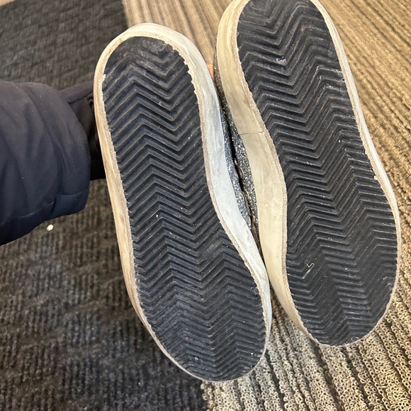 Golden Goose Women's Grey and Silver Trainers size 37 - Picture 2 of 6